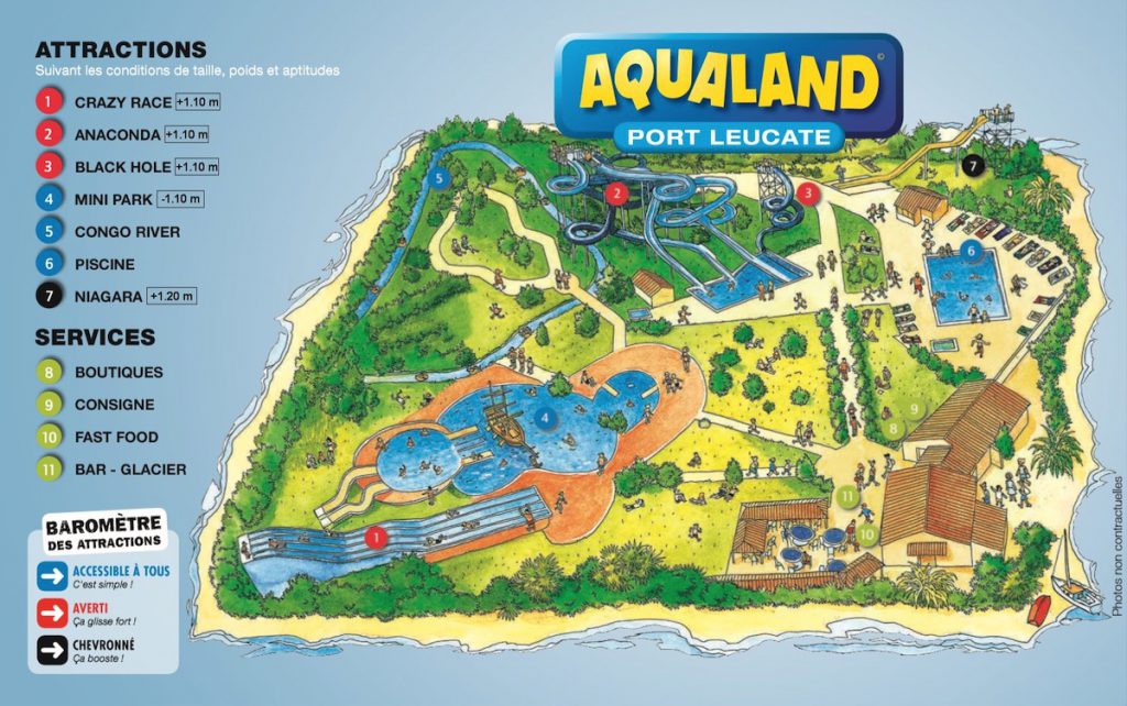 Plan Aqualand Port Leucate