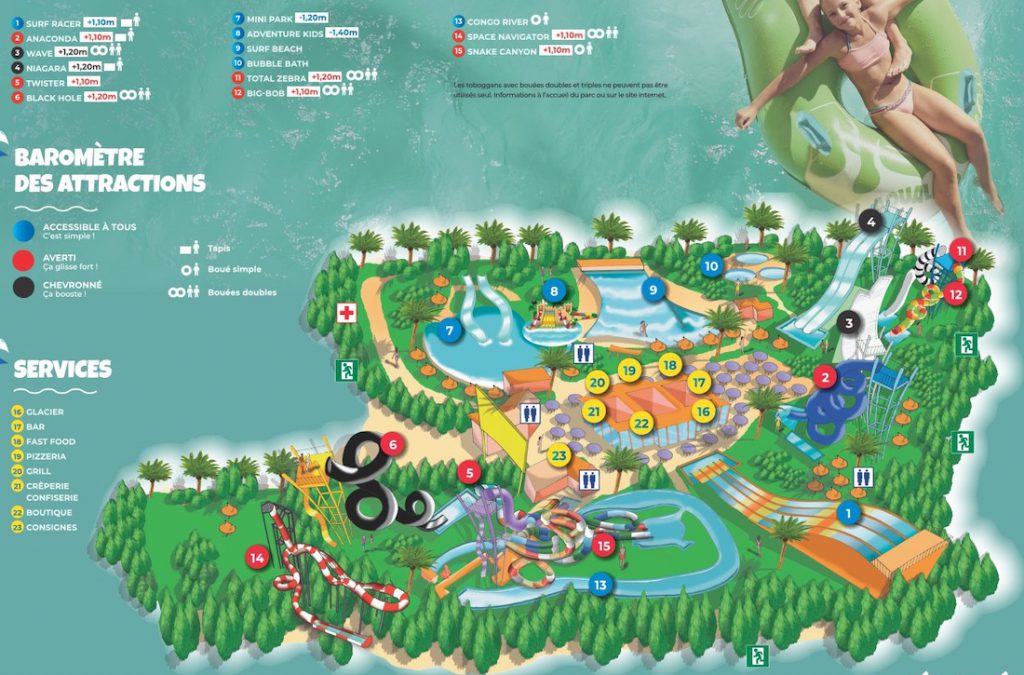 Plan Aqualand Saint Cyprien