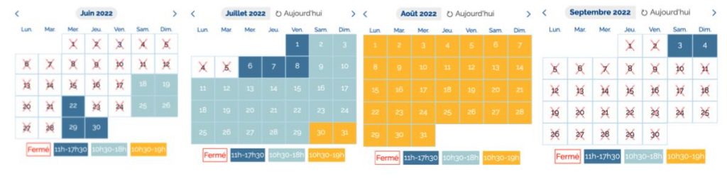 calendrier ouverture aqualand agen / horaire ouverture 2022