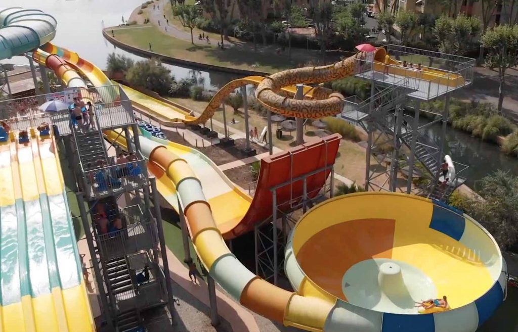 photo toboggan aquatique Aqualand Cap d'agde