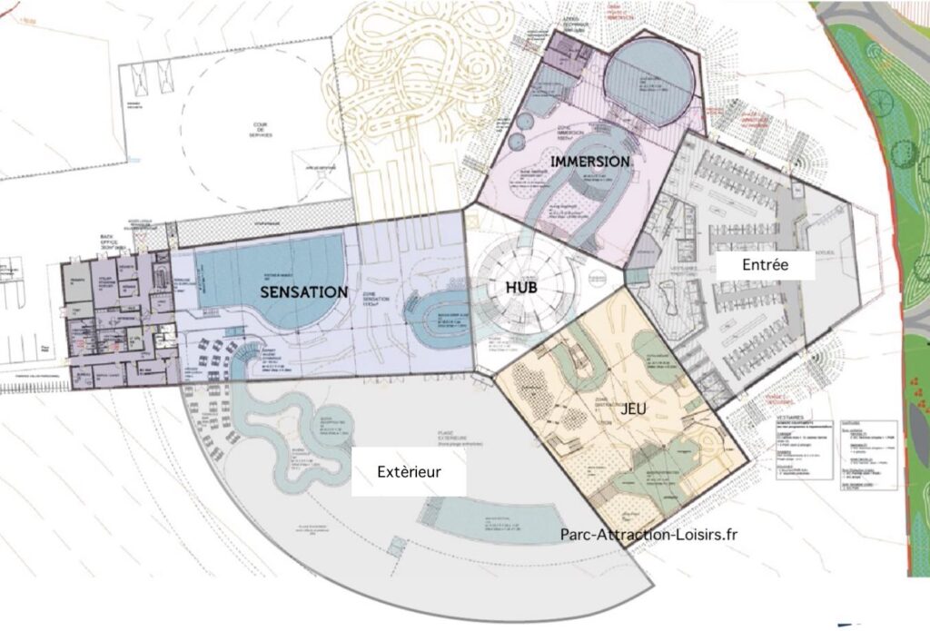 plan parc aquatique Aquascope