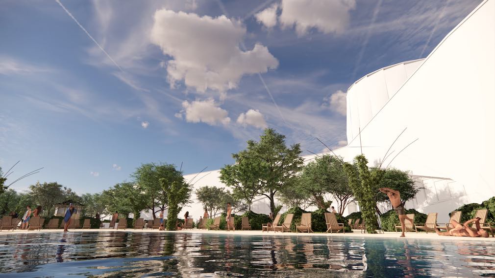 silver pool : piscine extérieure aquascope