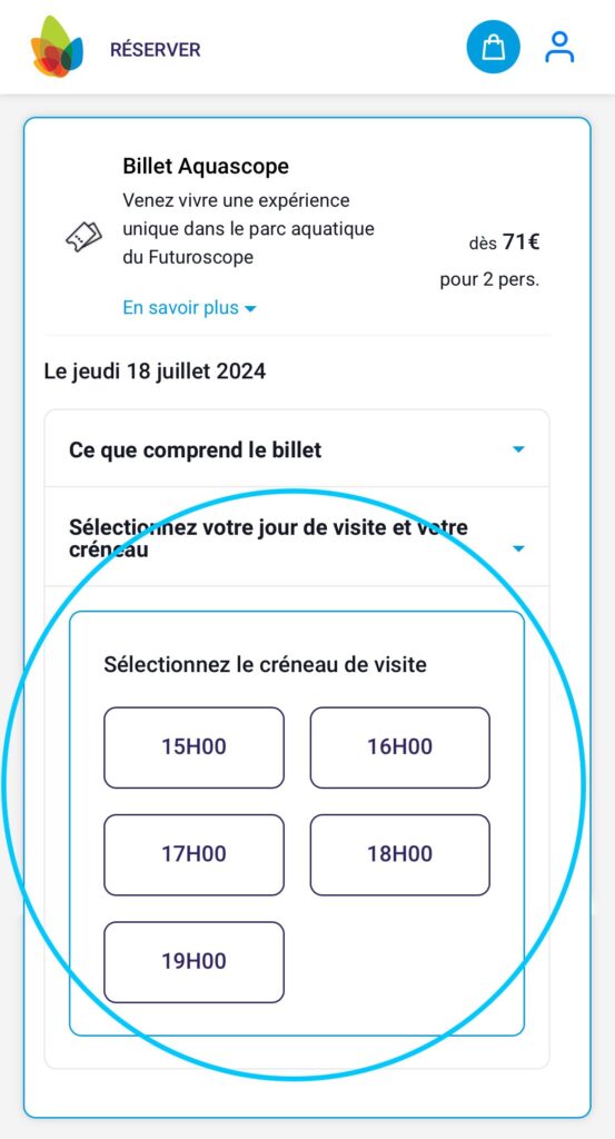 achat d'un billet pour l'Aquascope : comment faire ?