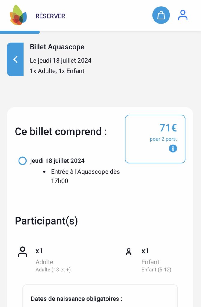 billets aquascope sans futuroscope