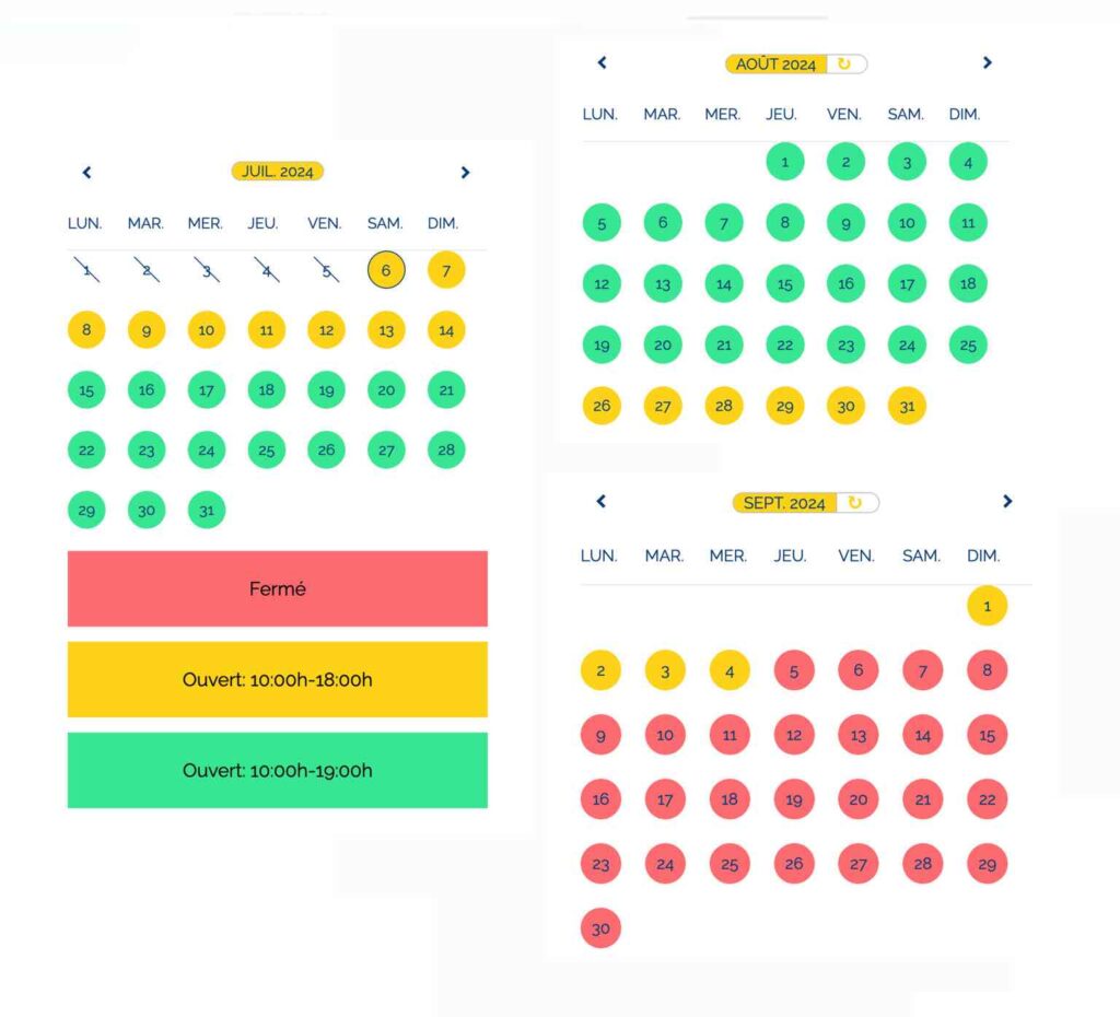 calendrier ouverture, horaire et affluence Aqualand Saint Cyprien 2024